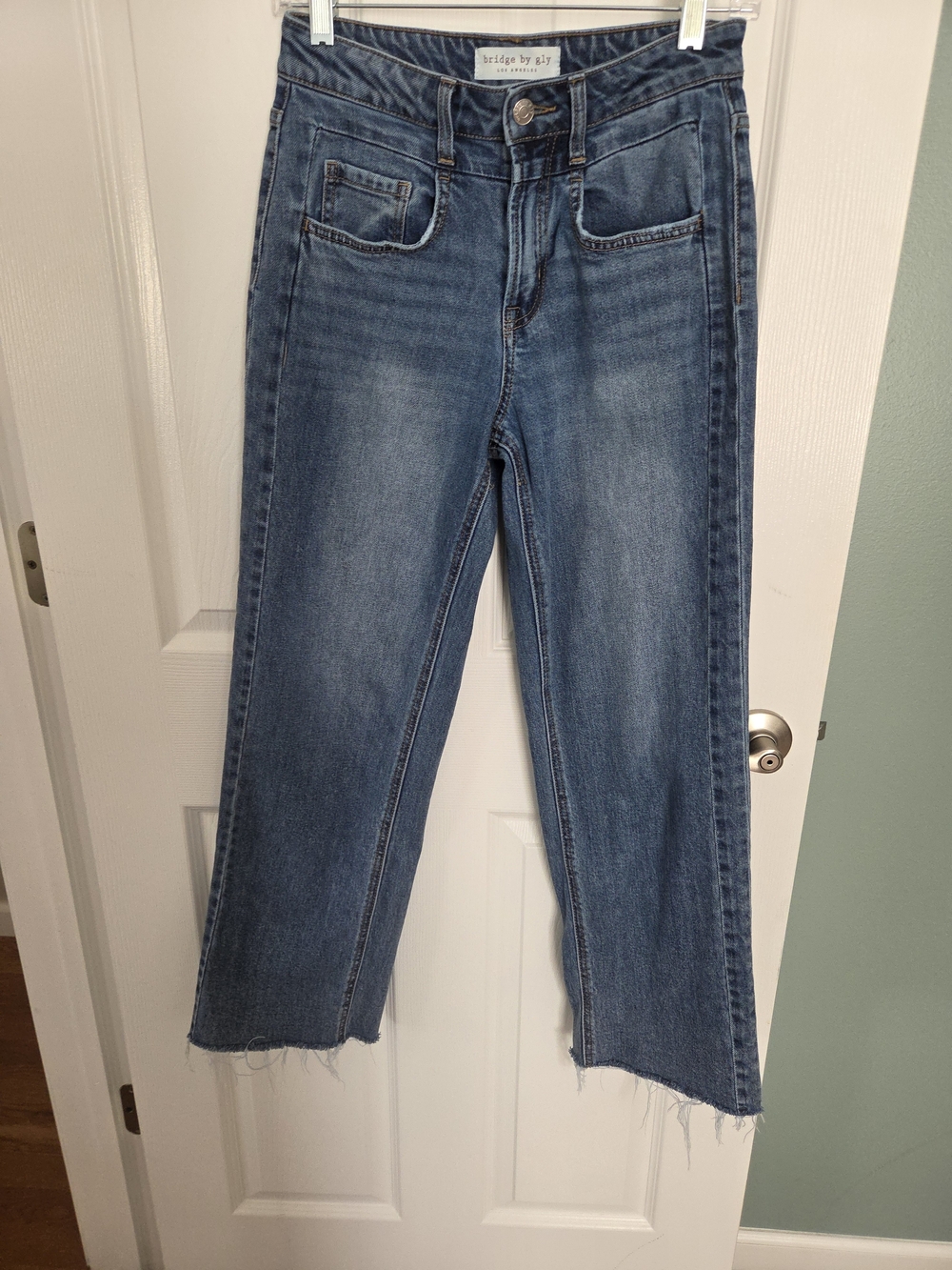 | Bridge By GlY Blue High-Rise Straight Jeans